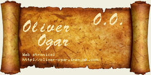 Oliver Ogar vizit kartica